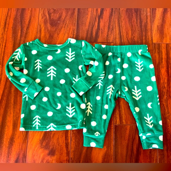 Cat & Jack Holiday Fleece PJs - Picture 1 of 2